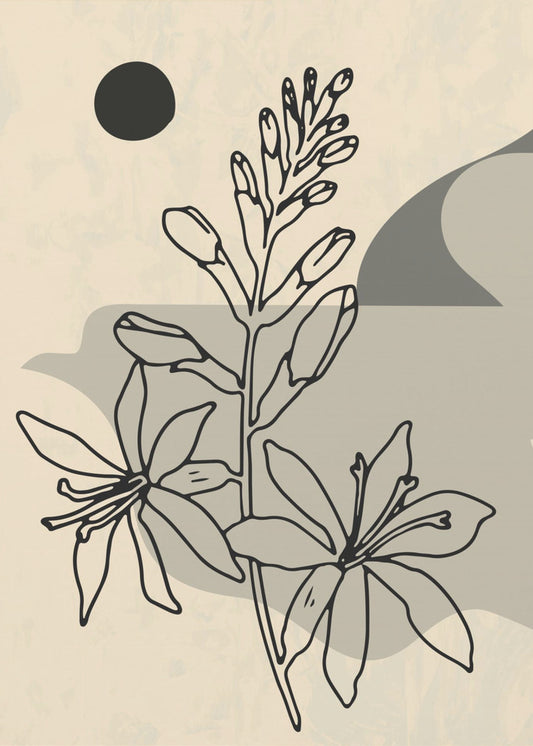 Abstrakte Blume 1 | Leinwand