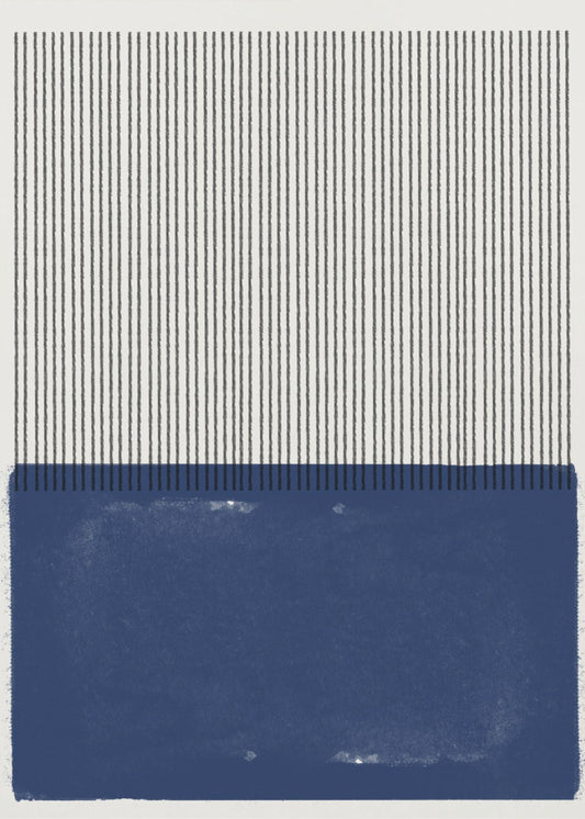 Blue Line Harmony | Canvas