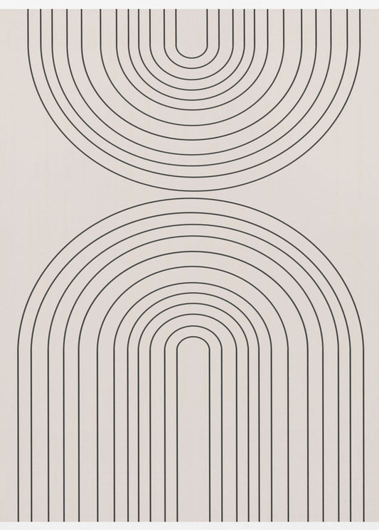 Gebogene Symmetrie | Leinwand