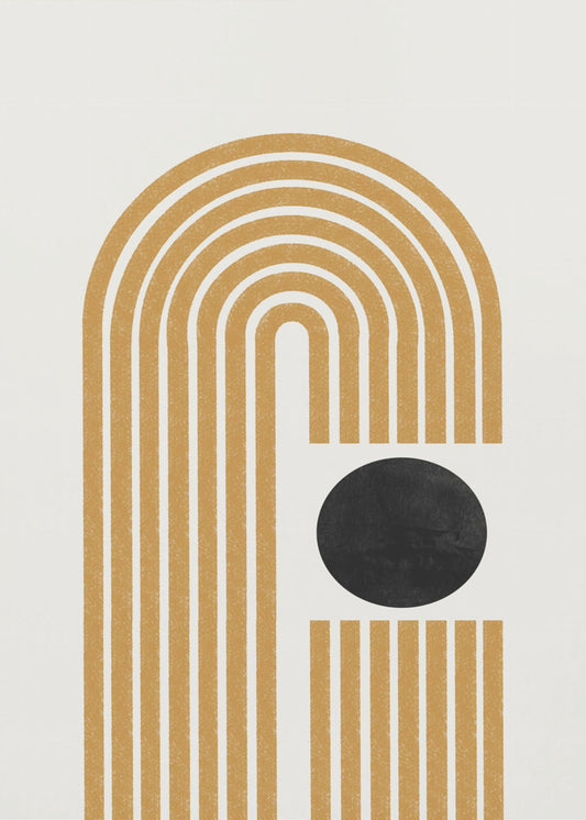 Golden Echo Paths | Canvas