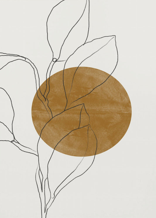 Linie Blatt Harmonie | Poster