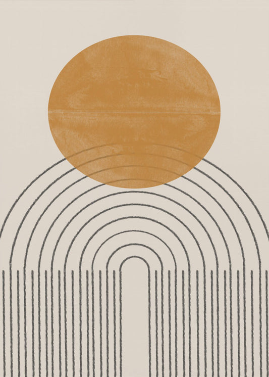 Arc and Sunburst | Canvas