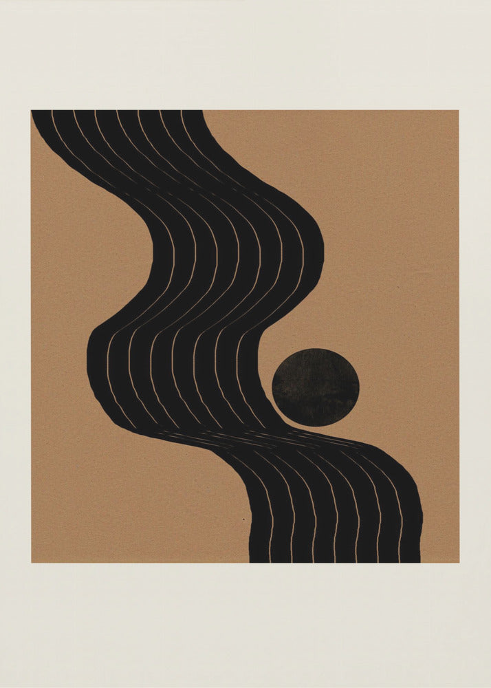 Gebogener Pfad Harmonie | Poster