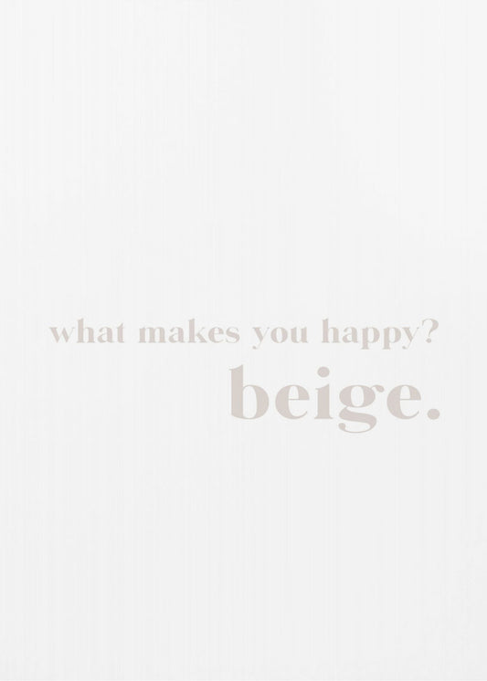 Beige Bliss Anfrage | Leinwand
