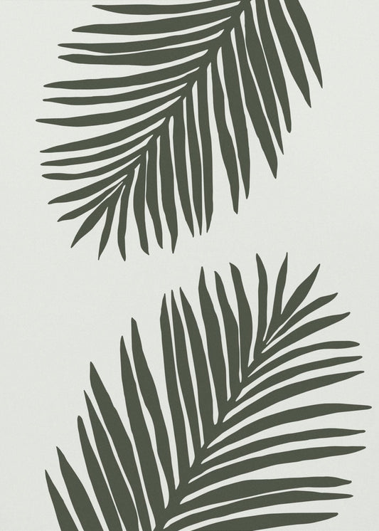 PALM LEAF 04 GREEN | Canvas