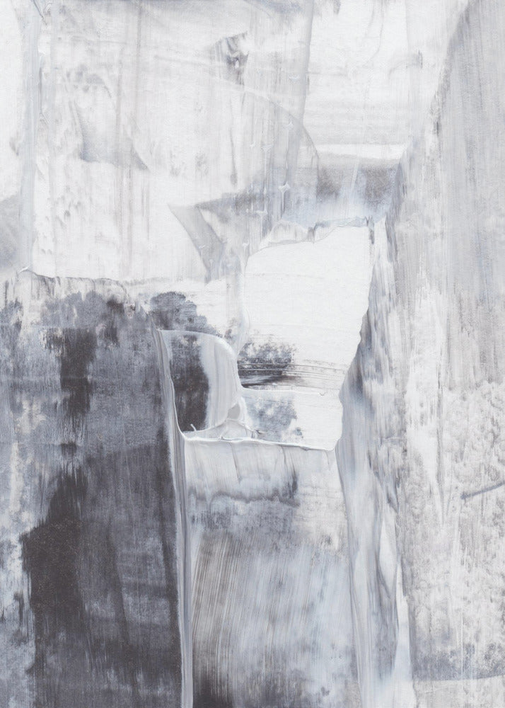 Monochrome Brushstrokes | Poster