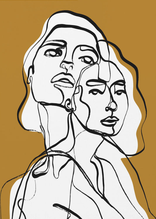 Interwoven Faces | Canvas