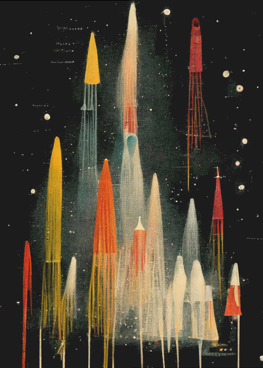 Raketensymphonie | Leinwand