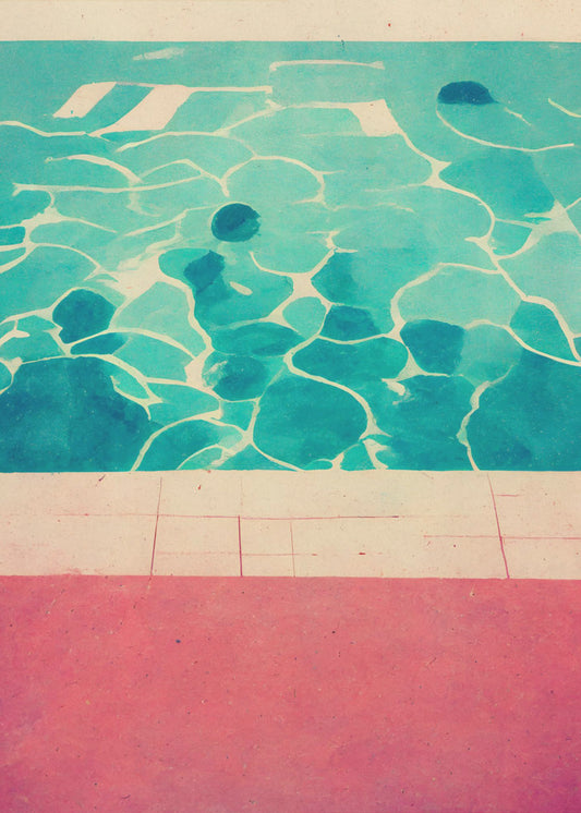 Ruhiger Poolrand | Leinwand
