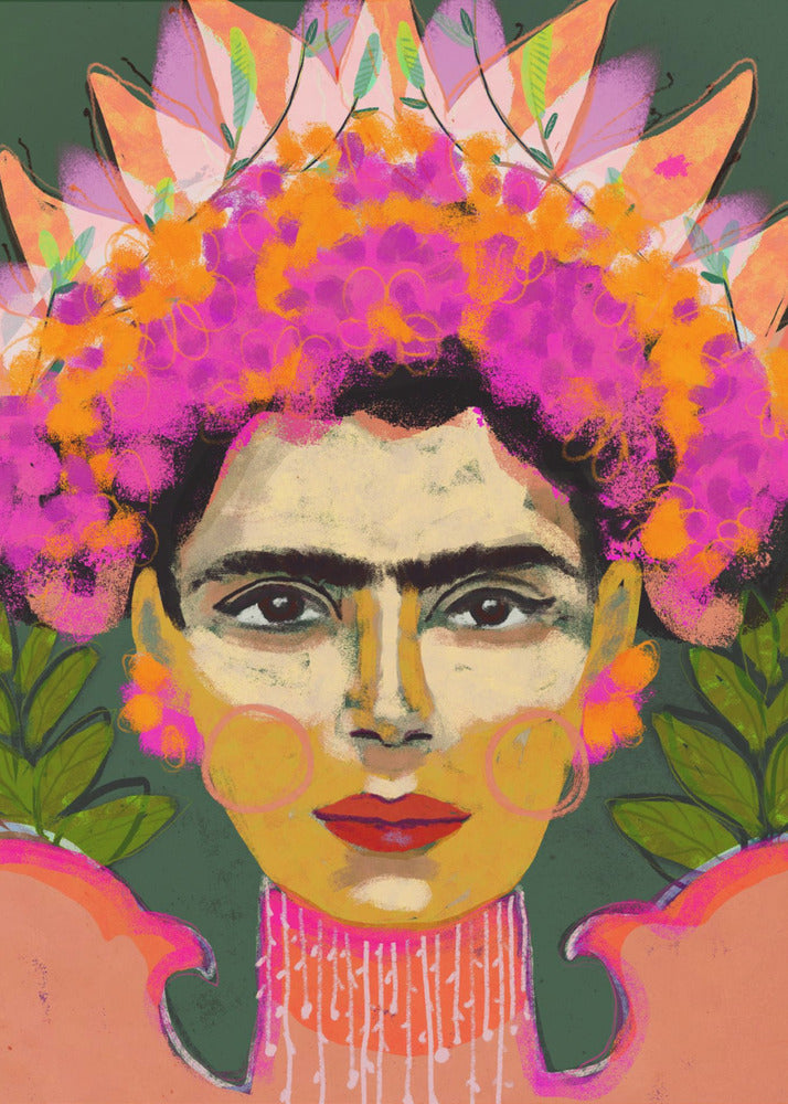 Lebendige Blumenkrone | Poster