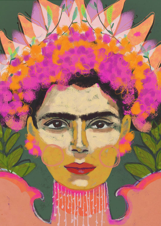 Vibrant Floral Crown | Canvas
