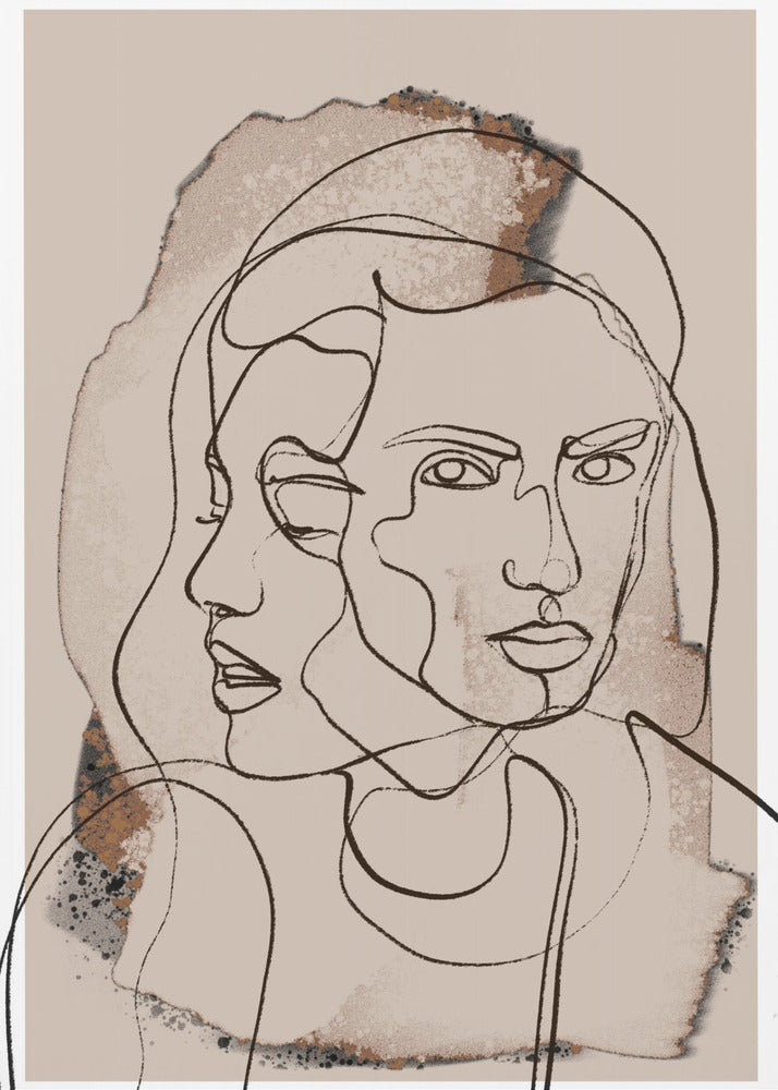 Dualität in Linien | Poster
