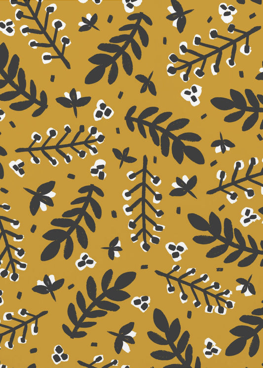 Golden Botanical Bliss | Poster