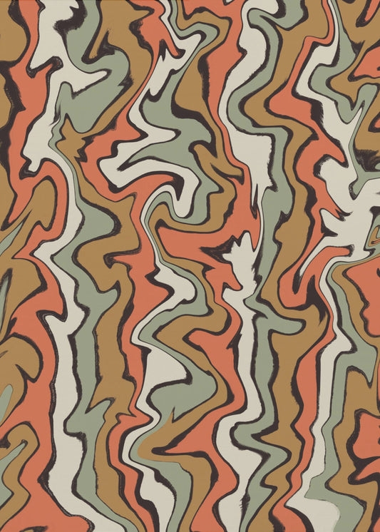 Flowing Earth Tones | Poster