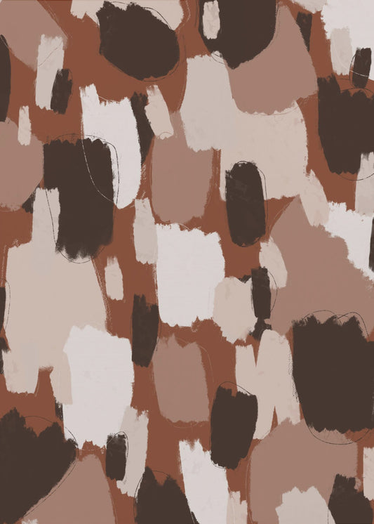 Earthy Brush Strokes | Canvas
