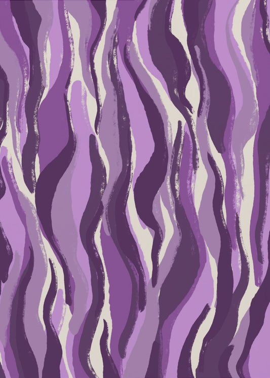 Purple Flame Waves | Canvas