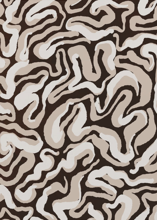 Swirling Earth Tones | Canvas