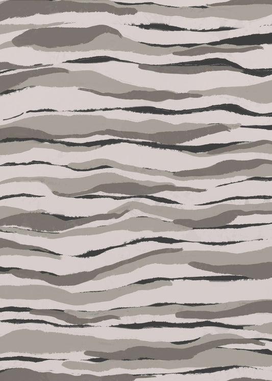 Monochrome Waves | Canvas