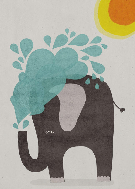 Elefantenplanschen | Poster
