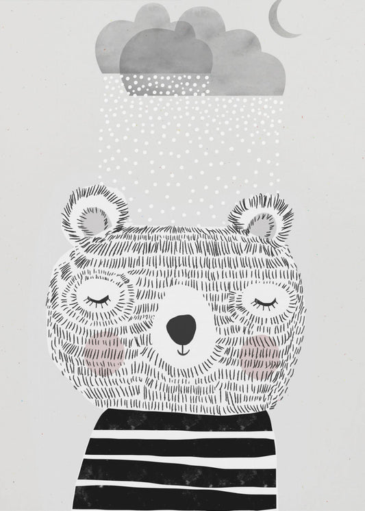 Dreamy Bear Clouds | Poster
