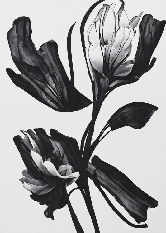 Schwarze Blume | Poster