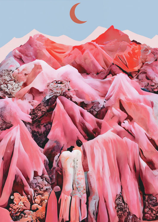 Purpurrote Traumlandschaft | Poster