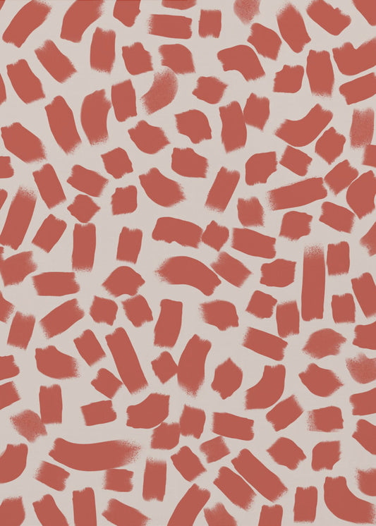 Rote Pinselstriche | Poster