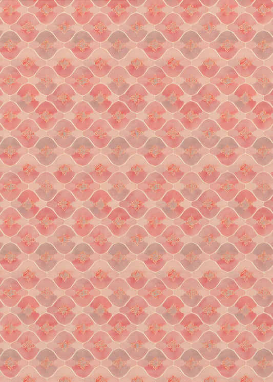 Pfirsichfarbene Wellen | Poster