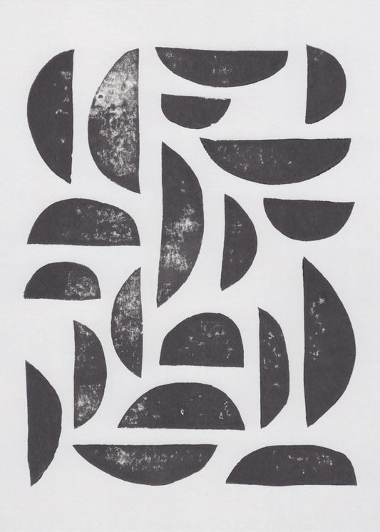 Linocut Abstract #7 | Poster