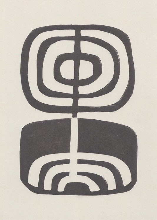 Modern Plant / Lino Print | Poster