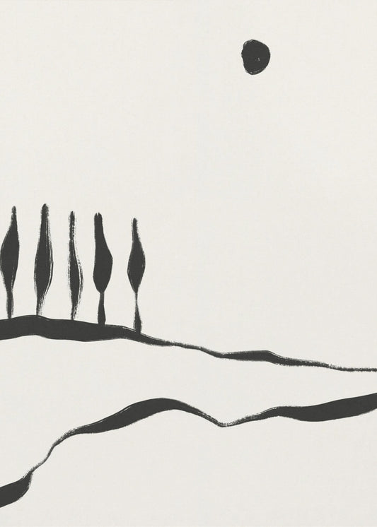 Minimal Line Landscape #1 | Poster