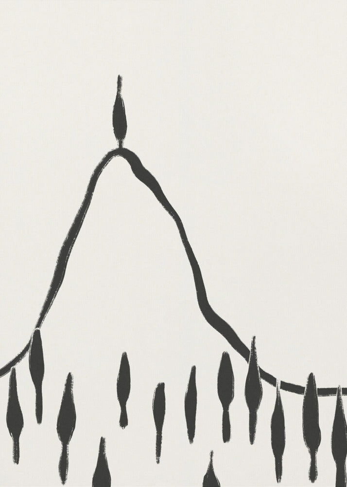 Minimale Linienlandschaft #2 | Poster