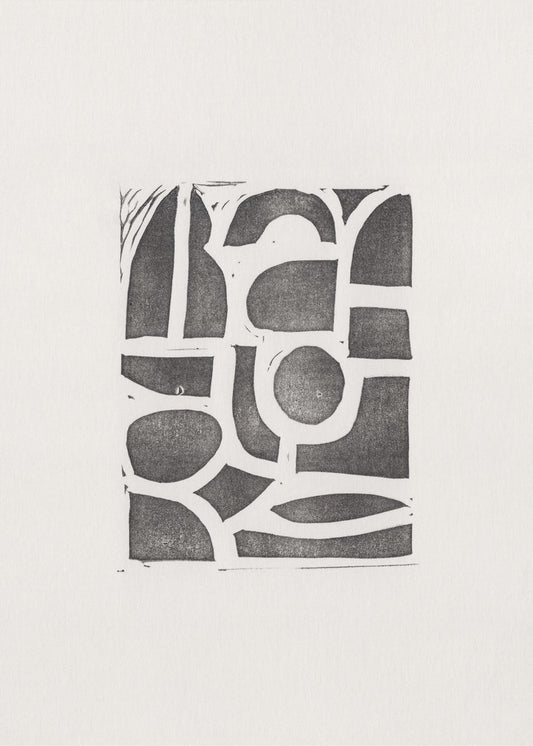 Linocut Abstract #2 | Poster