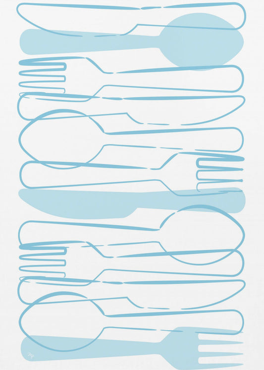 Blaues Besteck | Poster