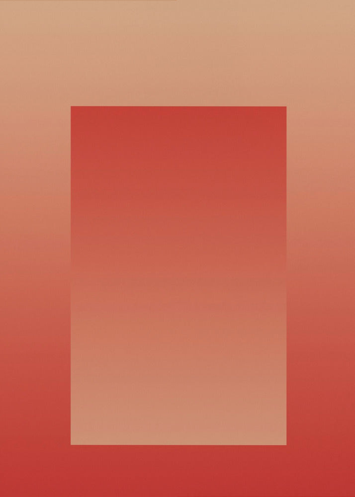 Rotes Farbverlaufsportal | Poster