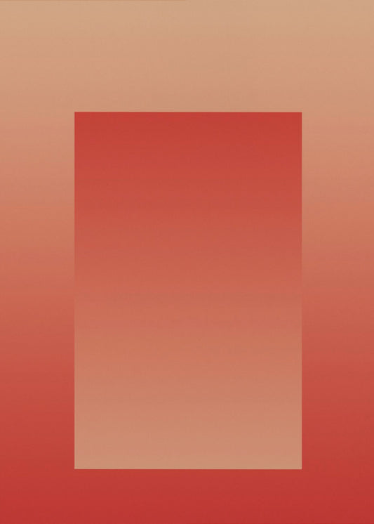 Rotes Farbverlaufsportal | Poster