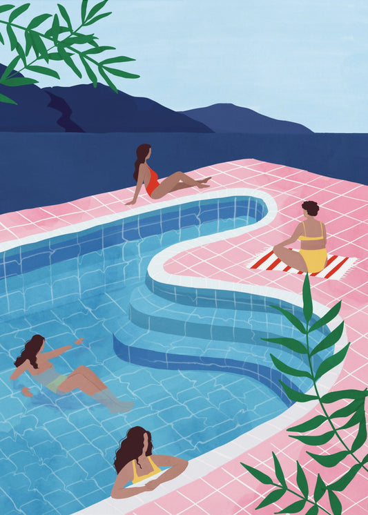 Pool Damen | Leinwand