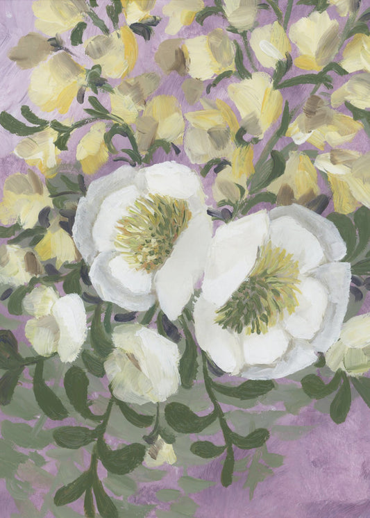Raelynna painterly florals | Canvas