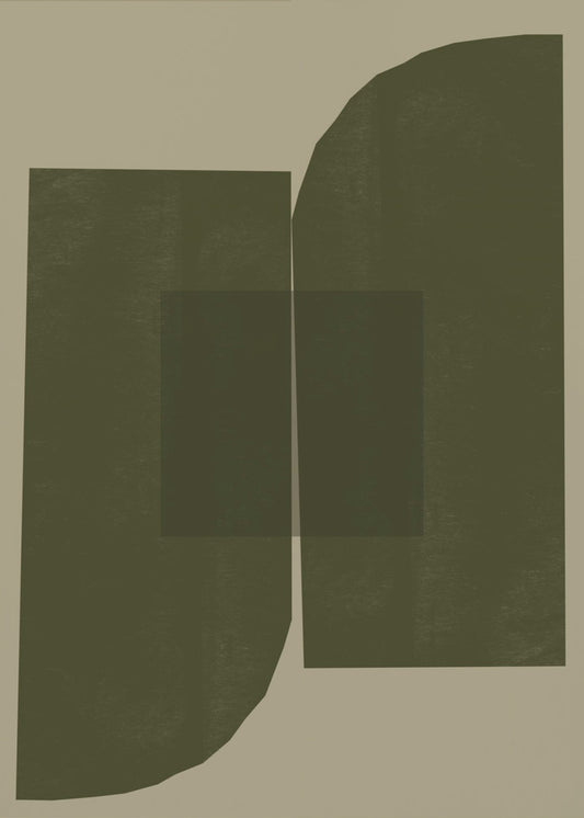 Dark Geometric Forms | Canvas
