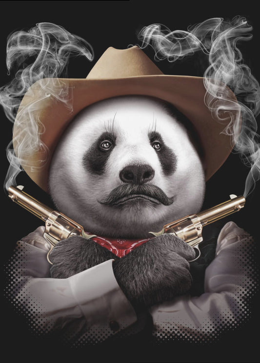 panda crossgun | Canvas