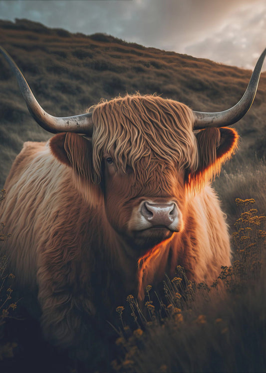 Golden Highlander | Canvas