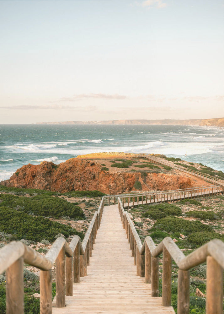 Spazierweg in die Algarve | Leinwand