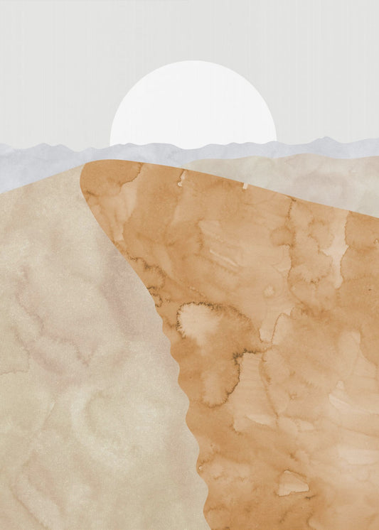 Sand dune and moon | Canvas