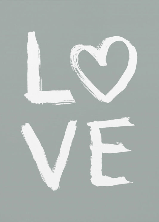 LOVE Toothy Green | Leinwand