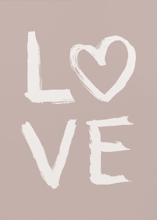 LIEBE Toothy Pink | Leinwand