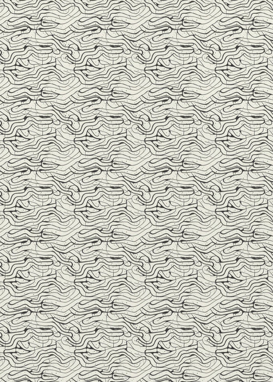 Endloses Kurvenlabyrinth | Leinwand