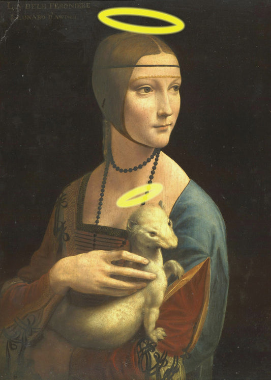 Dame mit Heiligenschein | Poster