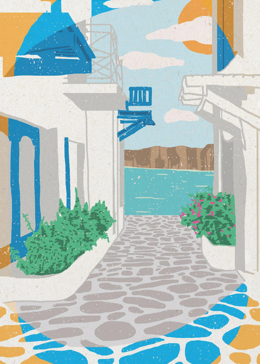 A Street in Greece | Poster