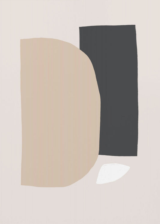 Geometrische Formen in neutralen Tönen | Poster