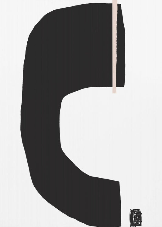 Schwarze geometrische Formen | Poster